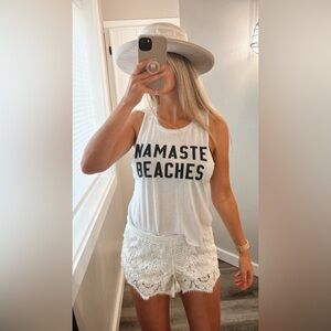 Namaste Beaches tank top - Swim cover up - yoga beach top